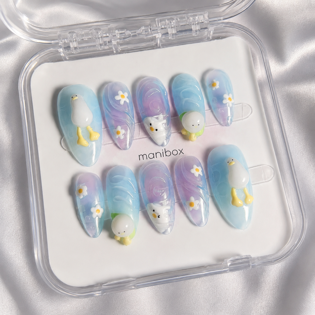 Pond Daydream Press-On Nails